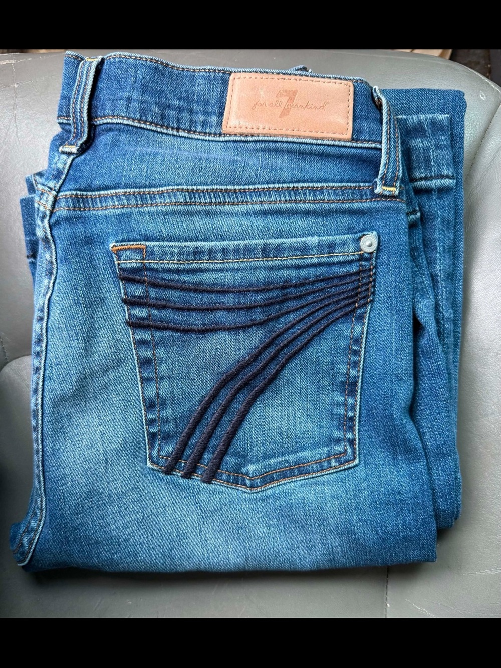 7 For All Mankind Women’s Blue Denim Jeans